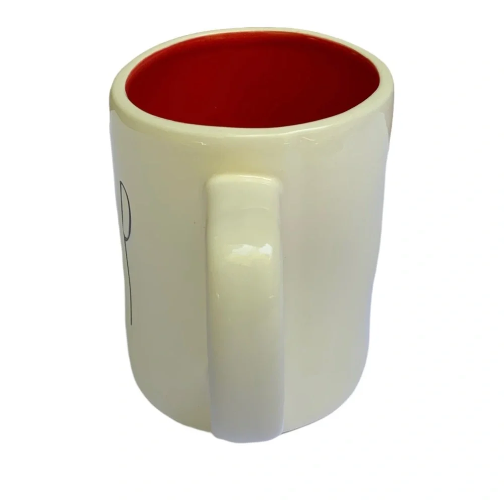 Rae Dunn SIP Mug Ceramic Coffee Tea Red Interior Black Large Letters NWT 2017 OG - Picture 4 of 11
